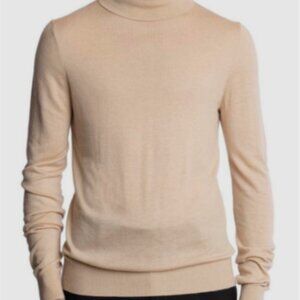 Paisley & Gray Men's Slim Fit Fine Gauge Turtleneck Sweater Almond XL